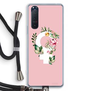 CaseCompany Venus: Sony Xperia 5 II Transparant Hoesje met koord