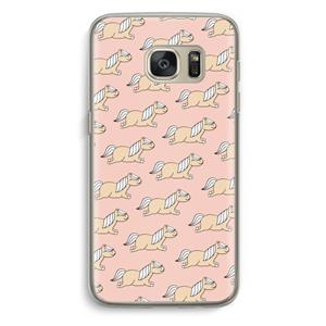 CaseCompany Ponys: Samsung Galaxy S7 Transparant Hoesje