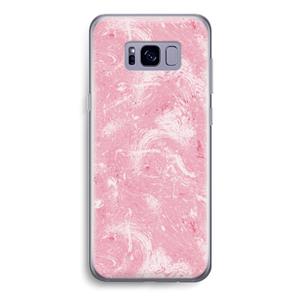 CaseCompany Abstract Painting Pink: Samsung Galaxy S8 Transparant Hoesje