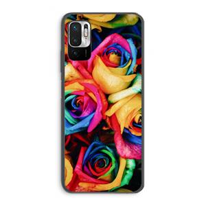 CaseCompany Neon bloemen: Xiaomi Redmi Note 10 5G Transparant Hoesje