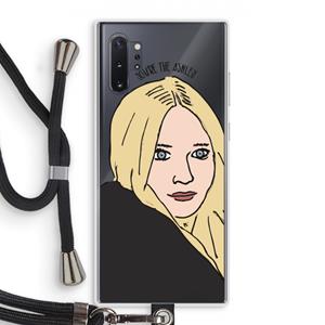 CaseCompany Ashley: Samsung Galaxy Note 10 Plus Transparant Hoesje met koord