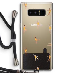 CaseCompany Dans #2: Samsung Galaxy Note 8 Transparant Hoesje met koord