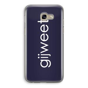 CaseCompany Gijweet: Samsung Galaxy A5 (2017) Transparant Hoesje