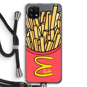 CaseCompany McElodie: Samsung Galaxy A22 5G Transparant Hoesje met koord