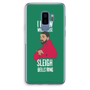 CaseCompany Sleigh Bells Ring: Samsung Galaxy S9 Plus Transparant Hoesje