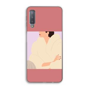 CaseCompany Cosy: Samsung Galaxy A7 (2018) Transparant Hoesje