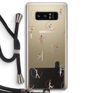 CaseCompany Dancing #3: Samsung Galaxy Note 8 Transparant Hoesje met koord