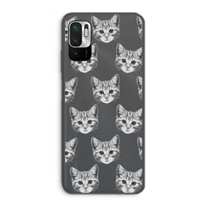 CaseCompany Kitten: Xiaomi Redmi Note 10 5G Transparant Hoesje