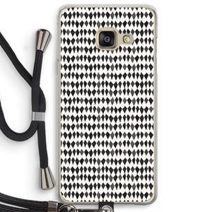 CaseCompany Crazy shapes: Samsung Galaxy A3 (2016) Transparant Hoesje met koord
