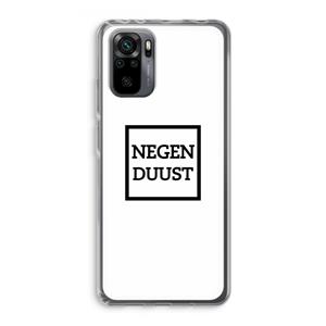 CaseCompany Negenduust vierkant: Xiaomi Redmi Note 10 Pro Transparant Hoesje