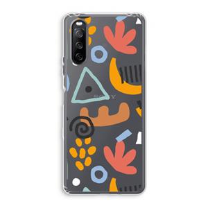 CaseCompany Abstract: Sony Xperia 10 III Transparant Hoesje