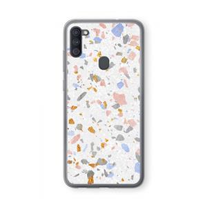 CaseCompany Terrazzo N°8: Samsung Galaxy A11 Transparant Hoesje