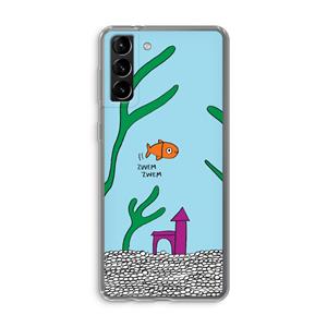 CaseCompany Aquarium: Samsung Galaxy S21 Plus Transparant Hoesje