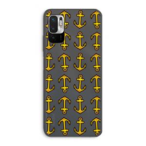 CaseCompany Musketon Anchor: Xiaomi Redmi Note 10 5G Transparant Hoesje