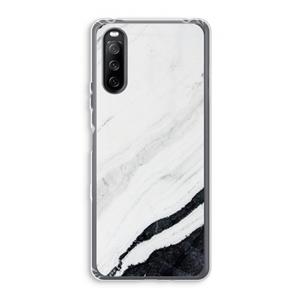 CaseCompany Elegante marmer: Sony Xperia 10 III Transparant Hoesje