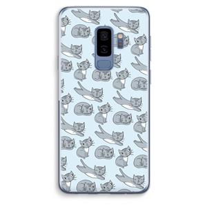 CaseCompany Poezen: Samsung Galaxy S9 Plus Transparant Hoesje