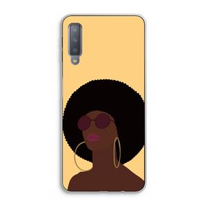 CaseCompany Golden hour: Samsung Galaxy A7 (2018) Transparant Hoesje