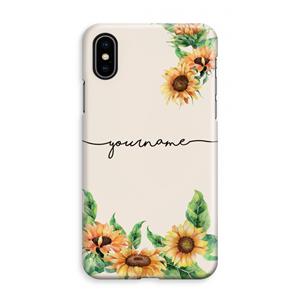 CaseCompany Zonnebloemen: iPhone XS Max Volledig Geprint Hoesje