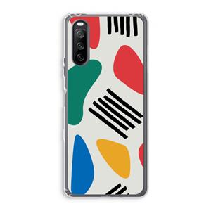 CaseCompany Illustratieve pop 1: Sony Xperia 10 III Transparant Hoesje