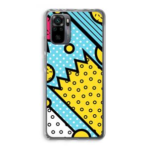 CaseCompany Pop Art #1: Xiaomi Redmi Note 10 Pro Transparant Hoesje