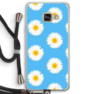 CaseCompany Margrietjes: Samsung Galaxy A3 (2016) Transparant Hoesje met koord