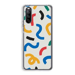 CaseCompany Illustratieve pop 2: Sony Xperia 10 III Transparant Hoesje