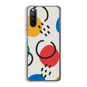 CaseCompany Illustratieve pop 3: Sony Xperia 10 III Transparant Hoesje