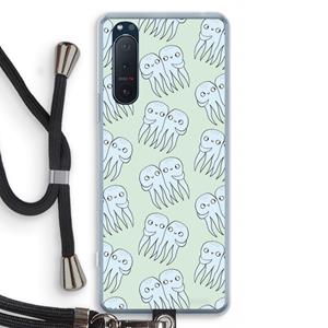 CaseCompany Octopussen: Sony Xperia 5 II Transparant Hoesje met koord