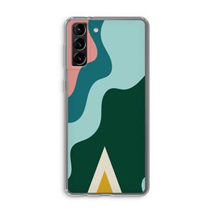CaseCompany Noor B: Samsung Galaxy S21 Plus Transparant Hoesje