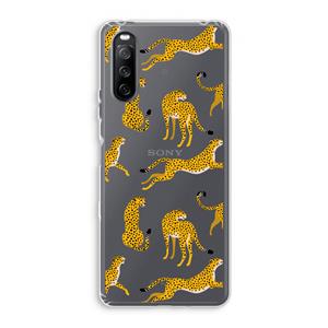 CaseCompany Luipaard: Sony Xperia 10 III Transparant Hoesje