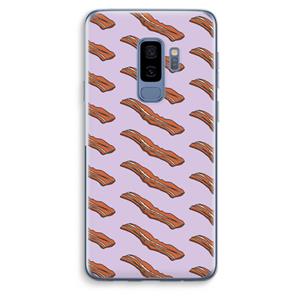 CaseCompany Bacon to my eggs #2: Samsung Galaxy S9 Plus Transparant Hoesje