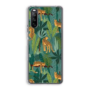 CaseCompany Luipaard 2: Sony Xperia 10 III Transparant Hoesje