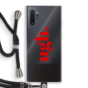 CaseCompany Ugh: Samsung Galaxy Note 10 Plus Transparant Hoesje met koord