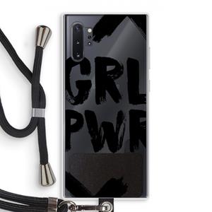 CaseCompany Girl Power #2: Samsung Galaxy Note 10 Plus Transparant Hoesje met koord