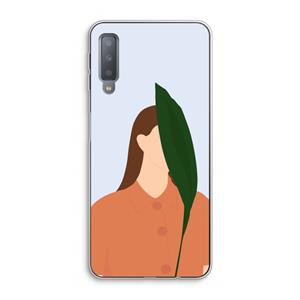 CaseCompany Leaf: Samsung Galaxy A7 (2018) Transparant Hoesje