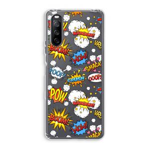 CaseCompany Pow Smack: Sony Xperia 10 III Transparant Hoesje