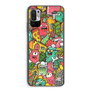 CaseCompany Vexx City: Xiaomi Redmi Note 10 5G Transparant Hoesje