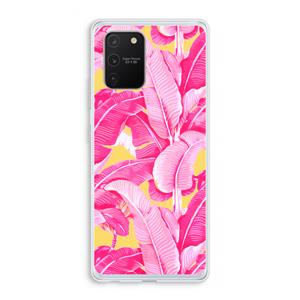 CaseCompany Pink Banana: Samsung Galaxy S10 Lite Transparant Hoesje