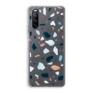 CaseCompany Terrazzo N°13: Sony Xperia 10 III Transparant Hoesje