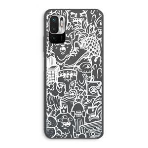 CaseCompany Vexx Mixtape #2: Xiaomi Redmi Note 10 5G Transparant Hoesje