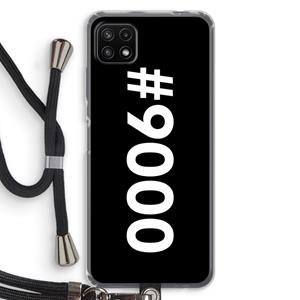 CaseCompany 9000: Samsung Galaxy A22 5G Transparant Hoesje met koord