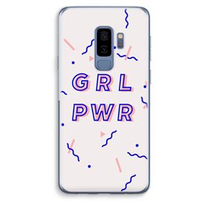 CaseCompany GRL PWR: Samsung Galaxy S9 Plus Transparant Hoesje