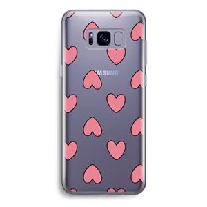 CaseCompany Ondersteboven verliefd: Samsung Galaxy S8 Transparant Hoesje