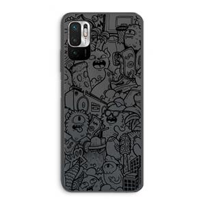 CaseCompany Vexx Black City : Xiaomi Redmi Note 10 5G Transparant Hoesje