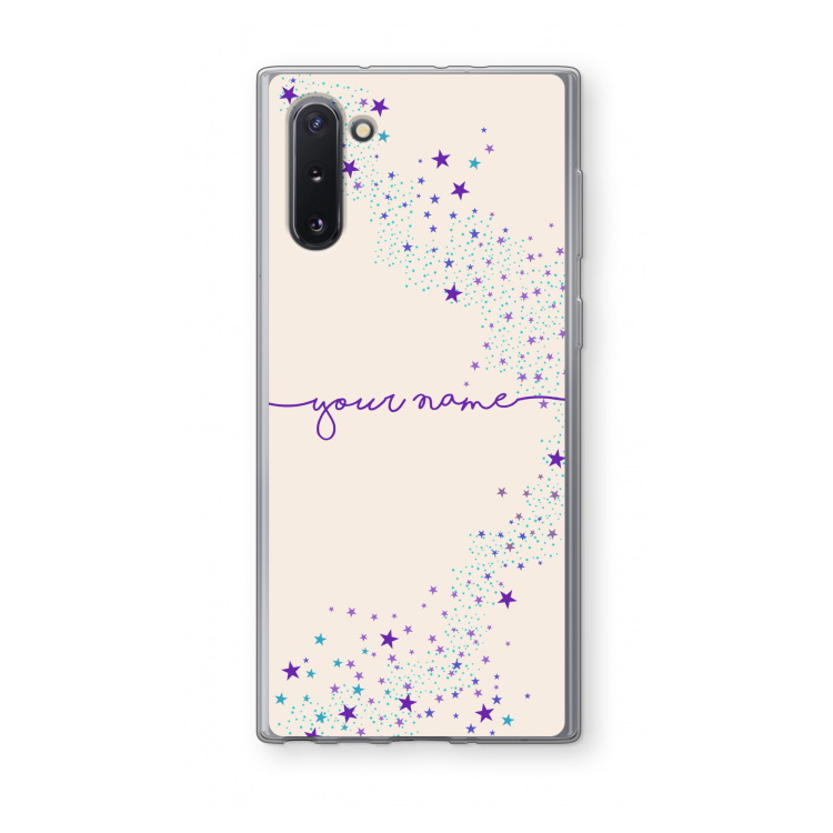 CaseCompany Sterren: Samsung Galaxy Note 10 Transparant Hoesje