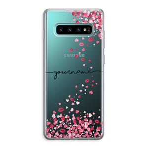CaseCompany Hartjes en kusjes: Samsung Galaxy S10 Plus Transparant Hoesje