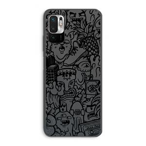 CaseCompany Vexx Black Mixtape: Xiaomi Redmi Note 10 5G Transparant Hoesje