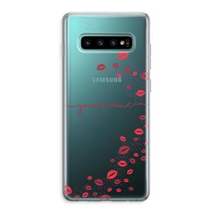 CaseCompany Kusjes: Samsung Galaxy S10 Plus Transparant Hoesje