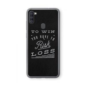 CaseCompany Risk loss: Samsung Galaxy A11 Transparant Hoesje