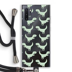 CaseCompany Dinos: Samsung Galaxy Note 10 Plus Transparant Hoesje met koord